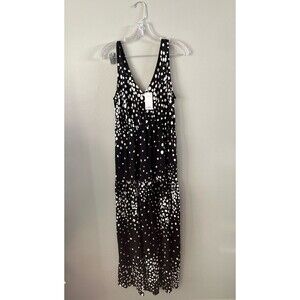 Lascana long black and white dress size 8